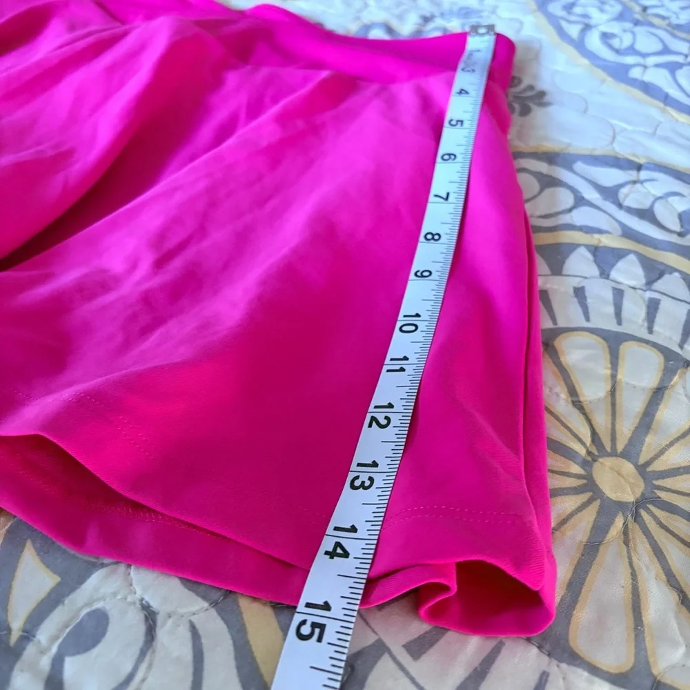 Fabletics NWT Crossover Flounce Skirt Ultra Mini, Dragonfruit Pink, Medium - Picture 8 of 11